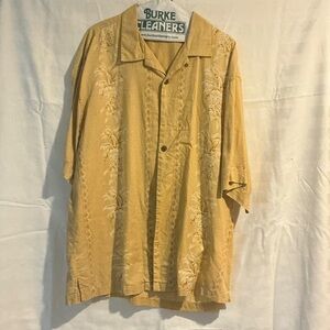 Tommy Bahama Men's Tan Floral Shirt Jacket